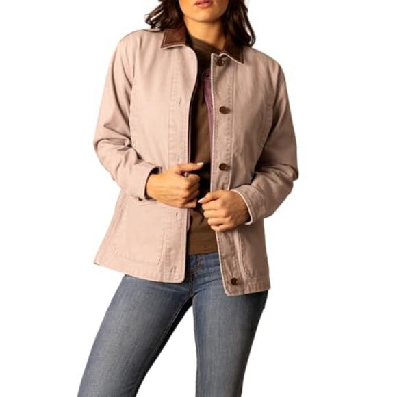 NWT Kimes Ranch Blake Field Coat Corduroy Collar Button Front Purple Size XL